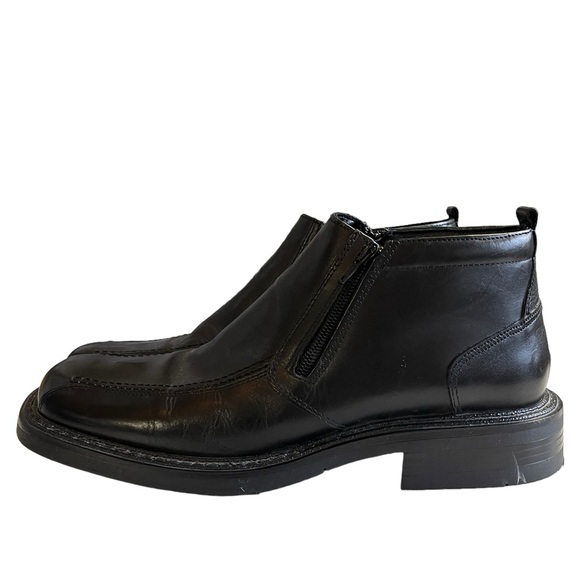 BOTTESINI MEN’S BLACK LEATHERMID RISE DRESS SHOE - SIZE 9 - EUC! - Picture 5 of 13